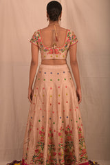 Shaheen Golden Bridal Lehenga Set