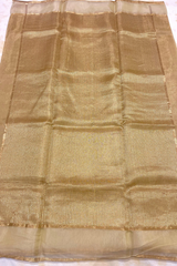 HOV Handloom Chanderi Half Tissue Saree - Checks Pallu - 002-04