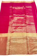 HOV Handloom Chanderi Cotton Silk Saree - Skirt Border - 016-01
