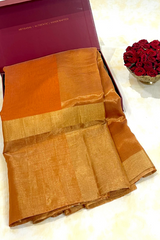 HOV Handloom Chanderi Cotton Silk Saree - Skirt Border - 016-02