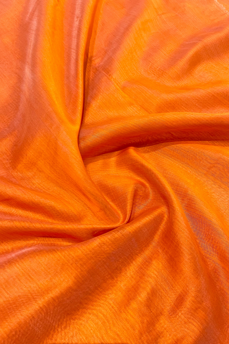 HOV Handloom Chanderi Cotton Silk Saree - Skirt Border - 016-02