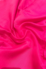 HOV Handloom Chanderi Cotton Silk Saree - Plain Zari Border - 018-03-04