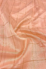 HOV Handloom Chanderi Cotton Silk Saree - Checks - 012-02