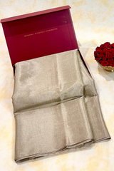 HOV Handloom Chanderi Full Tissue Saree - Plain - 007