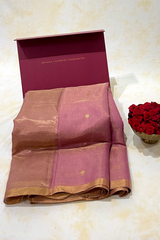 HOV Handloom Chanderi Half Tissue Saree - Round Buta - 003-01,04,013-