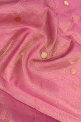 HOV Handloom Chanderi Half Tissue Saree - Round Buta - 003-01,04,013-