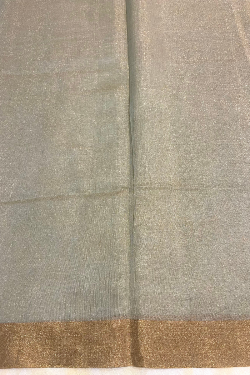 HOV Handloom Chanderi Half Tissue Saree - Round Buta - 003-10