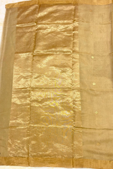HOV Handloom Chanderi Half Tissue Saree - Round Buta - 004-01