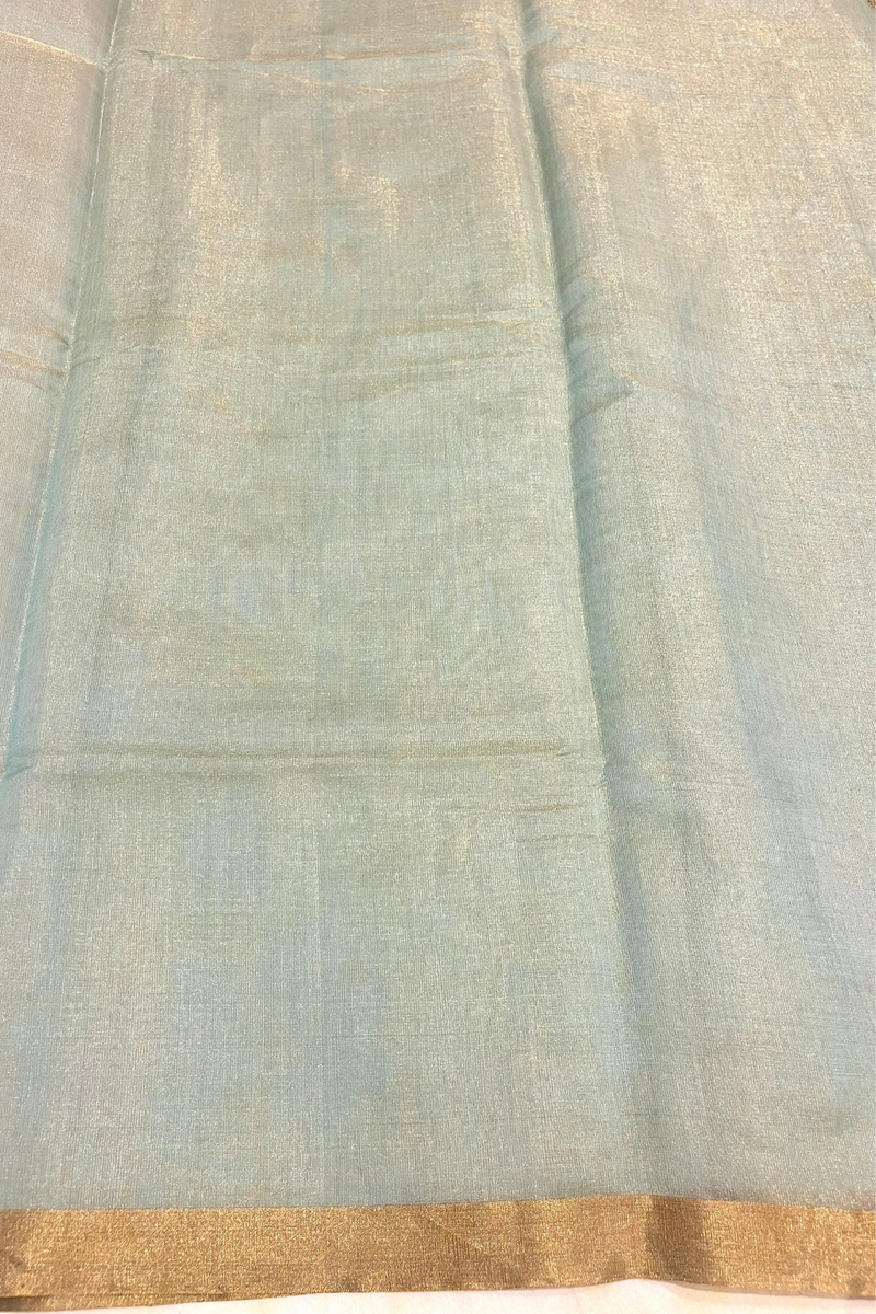 HOV Handloom Chanderi Half Tissue Saree - Round Buta - 003-05,09