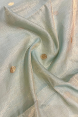 HOV Handloom Chanderi Half Tissue Saree - Round Buta - 003-05,09