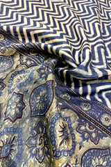 HOV Ajarakh Hand-Block Print Saree - Mul Cotton - 015