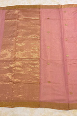 HOV Handloom Chanderi Half Tissue Saree - Round Buta -003-14, 004-05